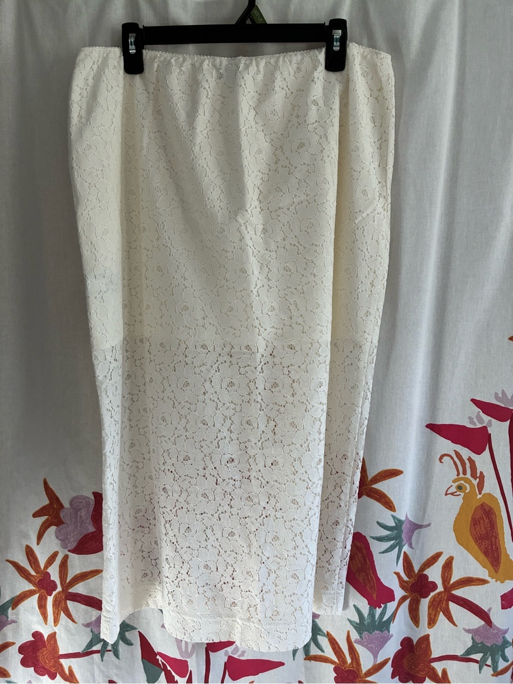 NWOT Old Navy White Lace Midi Skirt Size L - Picture 4 of 8